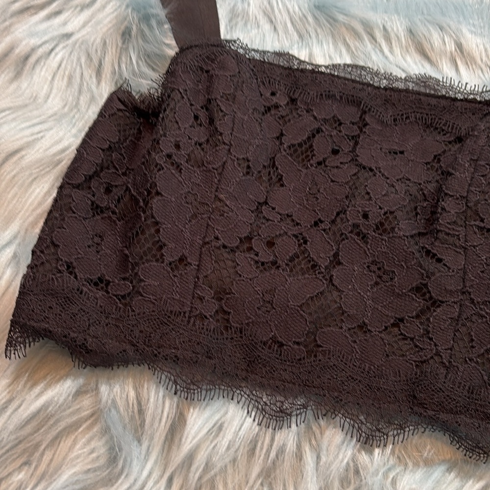 NBD On My Mind Black Lace Crop Top sz XS - Picture 5 of 10